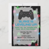 ゲーマー招待状、ゲーム招待状、PS招待状 招待状 (正面)