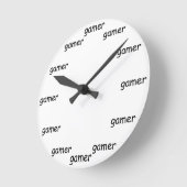 ゲーマー時計 ラウンド壁時計 (傾斜)