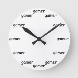 ゲーマー時計 ラウンド壁時計