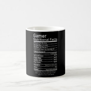 ゲーマー栄養ファクトおもしろいゲームコンソールの贈り物 コーヒーマグカップ