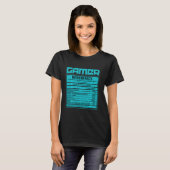ゲーマー栄養ファクトゲーミングゲーム Tシャツ (正面フル)