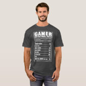ゲーマー栄養ファクトゲーム Tシャツ (正面フル)