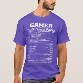 ゲーマー栄養成分 ゲーミング おもしろ ゲーマー 男性用 Tシャツ