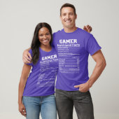 ゲーマー栄養成分 ゲーミング おもしろ ゲーマー 男性用 Tシャツ (ユニセックス)