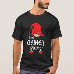 ゲーマー格言バッファロープレイドマッチングファミリークリスマ Tシャツ