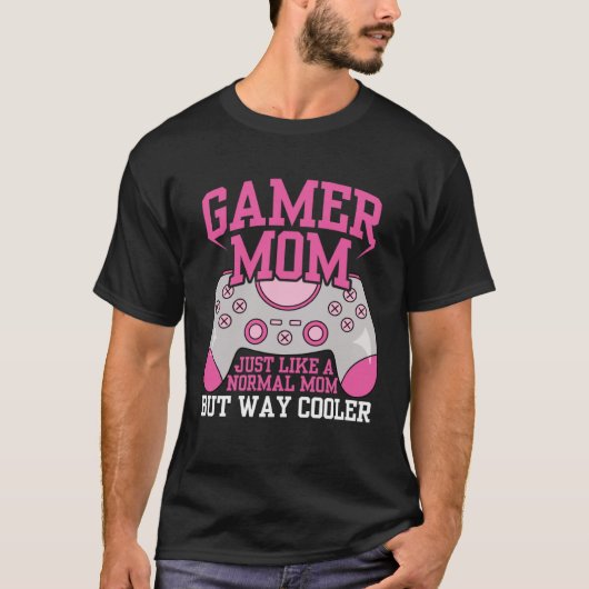 ゲーマー母コンピュータゲームビデオゲームコンソール母 Tシャツ (正面)