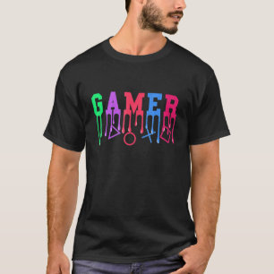 ゲーマー溶融文字Ps Tシャツ
