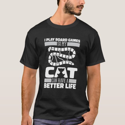 ゲーマー猫の幻想的なサイコロ ファミリー ゲーム RPG ボードゲーム Tシャツ (正面)