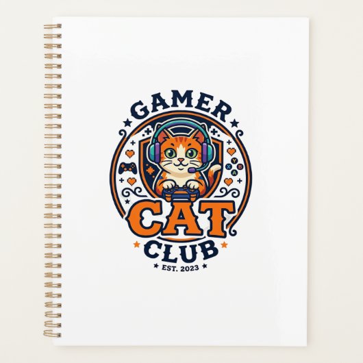 ゲーマー猫の猫ママギフトのアイデア - ゲーマー猫クラブ1 プランナー手帳 (正面)