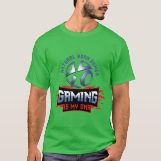 ゲーマー生まれのゲーマー ゲーミングは私のDNA ビデオゲーム ヴィンテージ Tシャツ