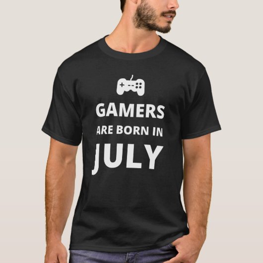 ゲーマー生まれは7月 Tシャツ (正面)