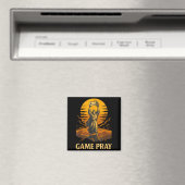 ゲーマー用おもしろミーム 復活の祈り レトロ風ビデオゲーム マグネット (インサイチュ (食洗機))