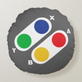 ゲーマー用コンソールゲーム制御装置ラウンドピロー ラウンドクッション (正面)