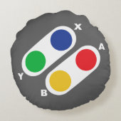 ゲーマー用コンソールゲーム制御装置ラウンドピロー ラウンドクッション (裏面)