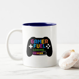 ゲーマー用コーヒーマグを搭載したゲーマー ツートーンマグカップ