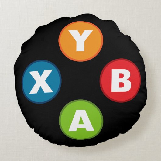 ゲーマー用ビデオゲーム制御装置の丸枕 ラウンドクッション (裏面)