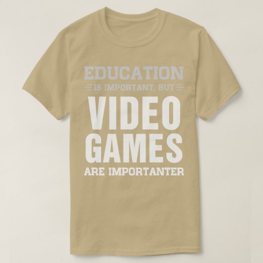 ゲーマー男おもしろいの子の男性ビデオゲームの皮肉 Tシャツ (デザイン正面)
