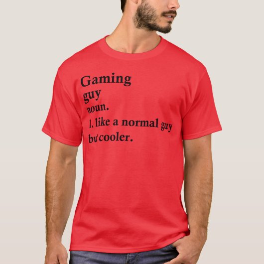 ゲーマー男子おもしろゲーマー定義 女子 ファミリー Tシャツ (正面)