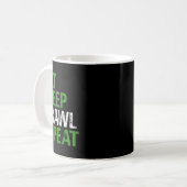 ゲーマー男子のための面白ゲームデザイン Eat Sleep Brawl Repeat コーヒーマグカップ (正面左)