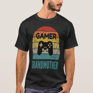 ゲーマー祖母ヴィンテージ60s 70sコンソール制御 tシャツ