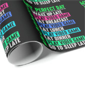 ゲーマー私の完璧な日の遊ビデオゲーム ラッピングペーパー (ロールコーナー)