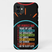 ゲーマー私の完璧な日の遊ビデオゲーム Case-Mate iPhoneケース (裏面)