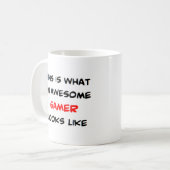 ゲーマー素晴らし コーヒーマグカップ (正面左)