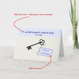 ゲーマー編集可能カードの新しいホームおめでとう カード