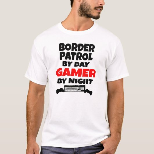 ゲーマー縁どパトロール Tシャツ (正面)