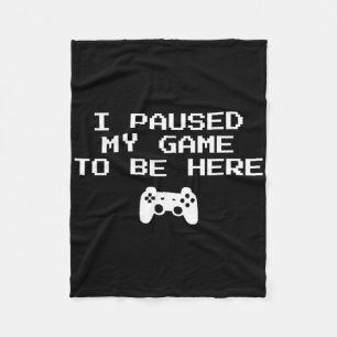 ゲーマー美学私は私のゲームを一時停止ここにビデオ フリースブランケット