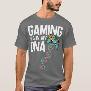 ゲーマー自分のDNAでゲーム Tシャツ