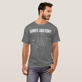 ゲーマー解剖学ゲーミングギフト Tシャツ (正面フル)