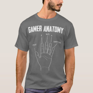 ゲーマー解剖学ゲーミングギフト Tシャツ