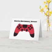 ゲーマー誕生日おめでとう カード (黄色い花)