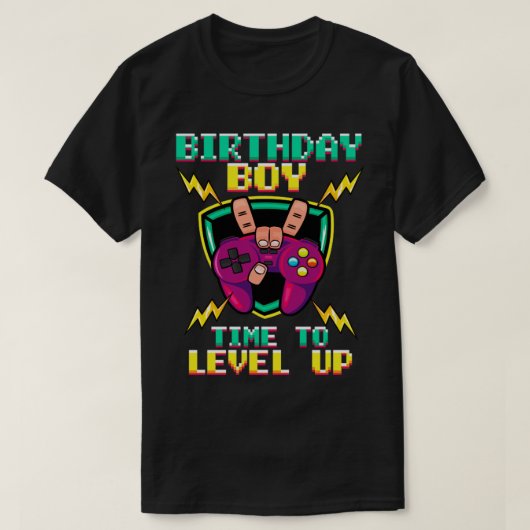 ゲーマー誕生日おもしろいギフトボーイ Tシャツ (デザイン正面)