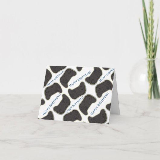 ゲーマー誕生日カード サンキューカード (正面)