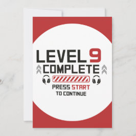 ゲーマー誕生日両面招待状 招待状