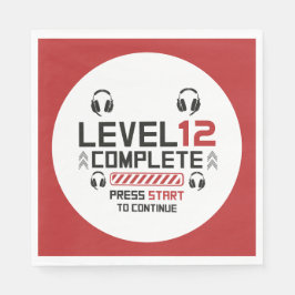 ゲーマー誕生日又は卒業 スタンダードランチョンナプキン