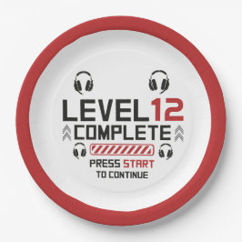 ゲーマー誕生日又は卒業 ペーパープレート