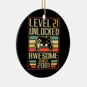 ゲーマー誕生日21男性ゲーム以素晴らし降 セラミックオーナメント (右)