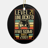 ゲーマー誕生日21男性ゲーム以素晴らし降 セラミックオーナメント (左)