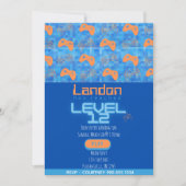 ゲーマー誕生日 招待状 (正面)