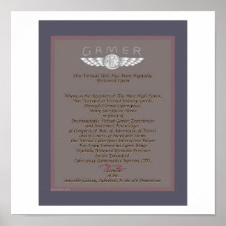 ゲーマー賞 ポスター