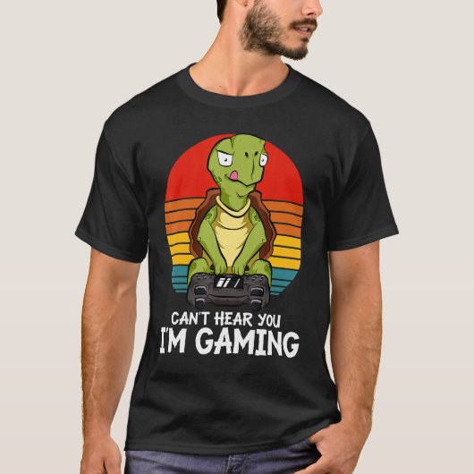 ゲーマー遊カメのビデオゲーム Tシャツ (正面)