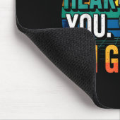 ゲーマー面白Tシャツ ゲーム中は声が聞こえない マウスパッド (コーナー)