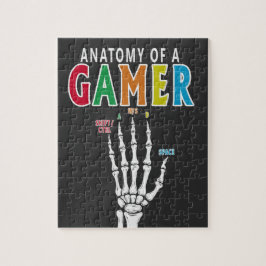 ゲーマー骨格の手のパズルの構造おもしろい ジグソーパズル