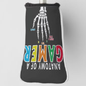 ゲーマー骨格の手の頭のカバーのおもしろい解剖学 ゴルフヘッドカバー (回転90)