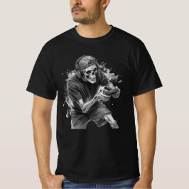 ゲーマー骸骨Tシャツ Tシャツ