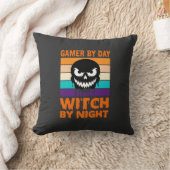 ゲーマー魔女ハロウィンリトロスカル クッション (ブランケット)