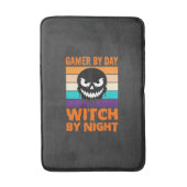ゲーマー魔女ハロウィンリトロスカル バスマット (正面縦)